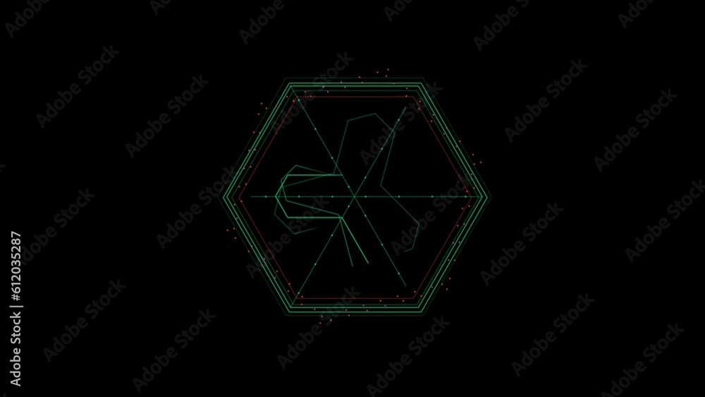 HUD user interface, sci-fi, future technology, dotted line and particle element on isolated black background. The target area of the search and the subject of the scan element. motion. 3D Illustration HUD user interface, sci-fi, future technology, dotted line and particle element on isolated black background. The target area of the search and the subject of the scan element. motion. 3D Illustration