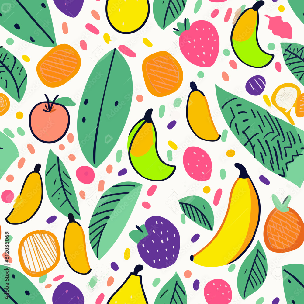 seamless pattern with fruits seamless pattern with fruits