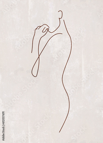 Fototapeta boho szkic kobiety