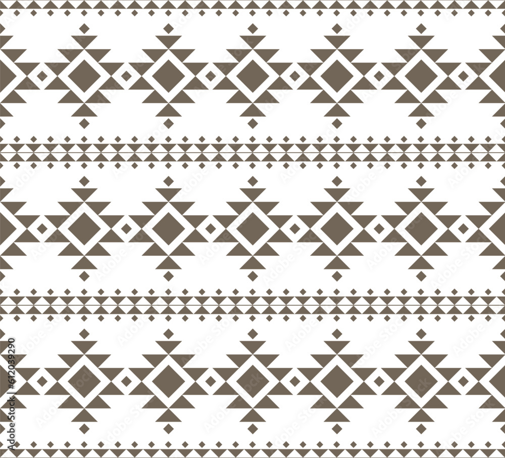 Geometric ethnic oriental seamless pattern design. gray motif boho on white background. Vector illustration. Geometric ethnic oriental seamless pattern design. gray motif boho on white background. Vector illustration.