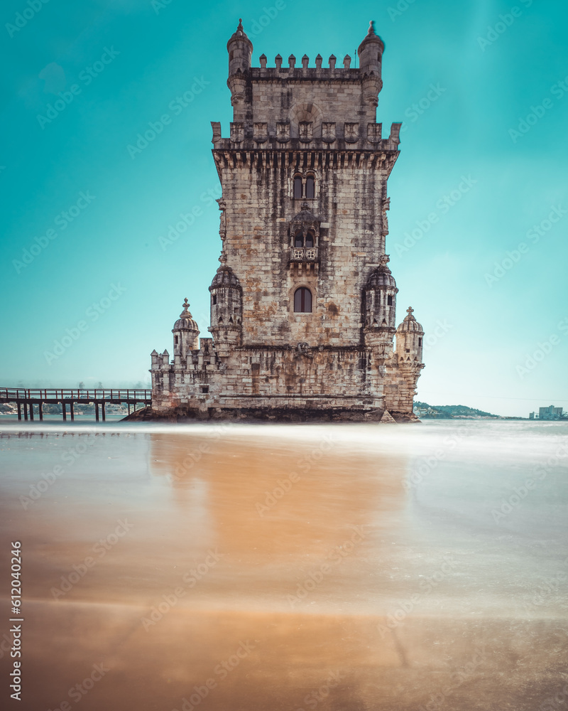 Belem tower in Lisbon in a sunny day
