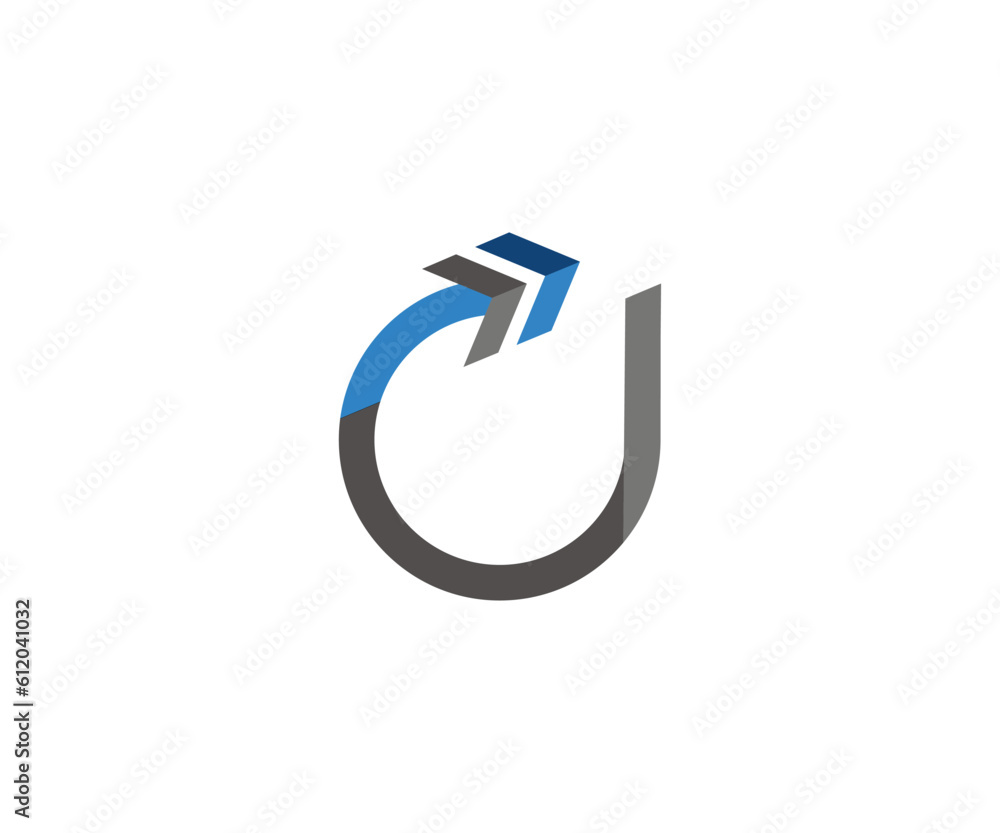 Arrow finance logo refresh vector icon Arrow finance logo refresh vector icon