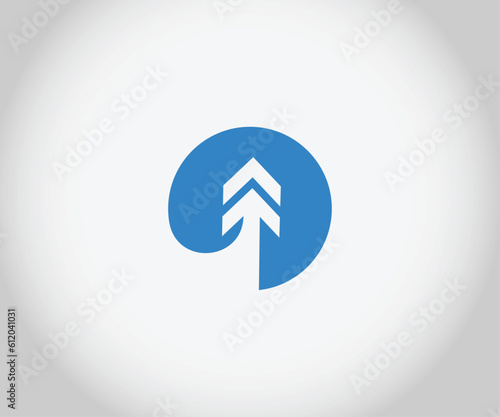 Arrow business finance globe logo refresh vector icon