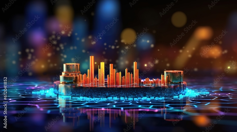 Futuristic Finance Background: Analyzing Business Data Graphs and Growth Financial Reports Futuristic Finance Background: Analyzing Business Data Graphs and Growth Financial Reports