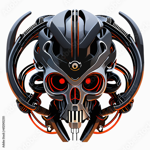 robot  skull
