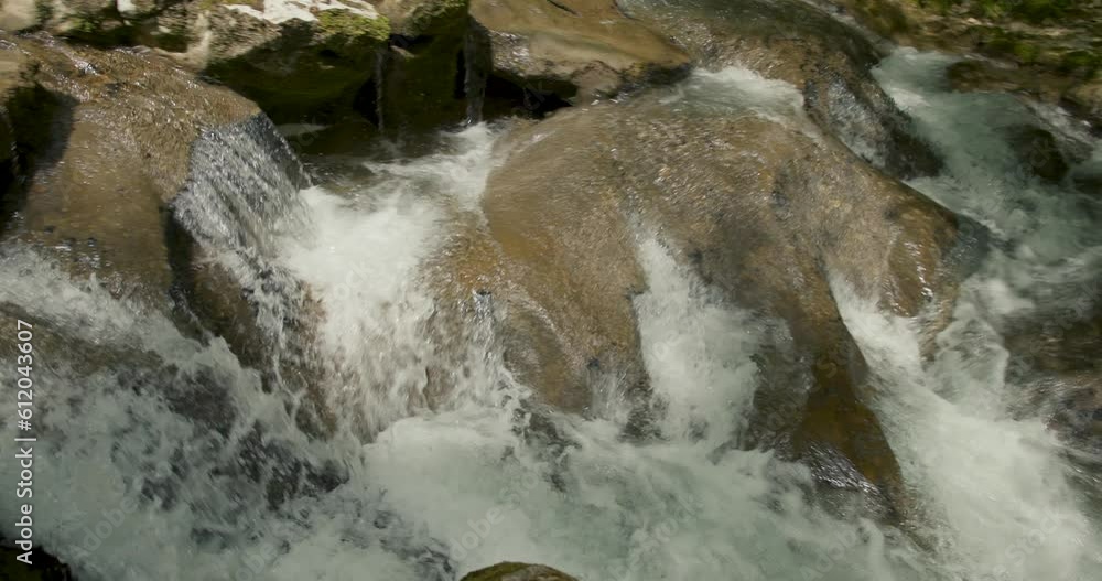 Rapids closeup on rocky river. Rapids closeup on rocky river.