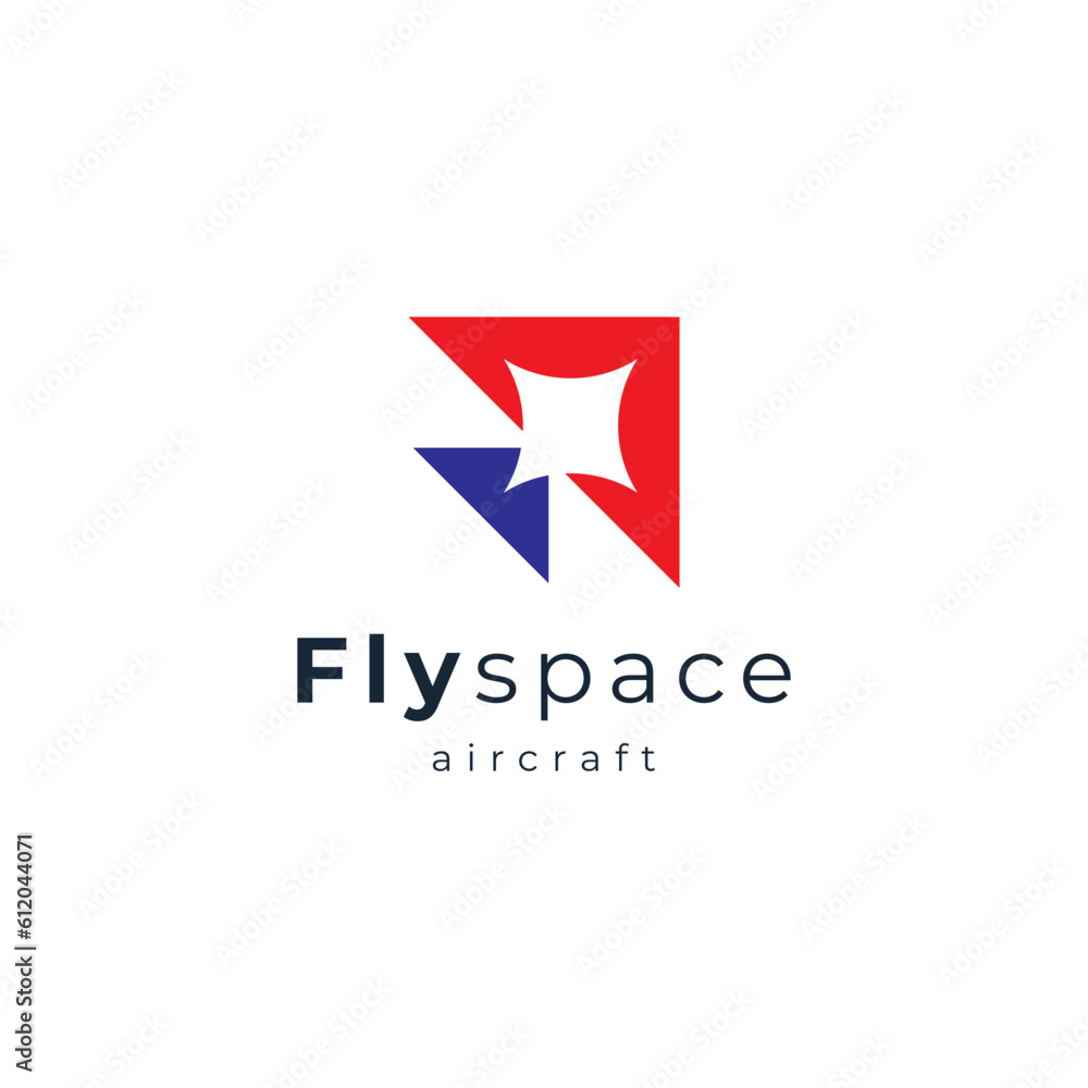 star and arrow for plane and transportation logo design star and arrow for plane and transportation logo design