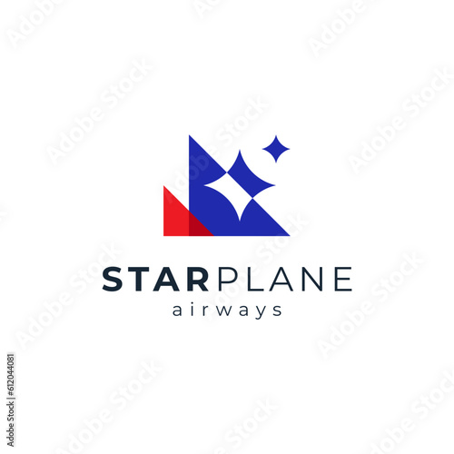 Free Download star and arrow for plane and transportation logo design - GFXLoad