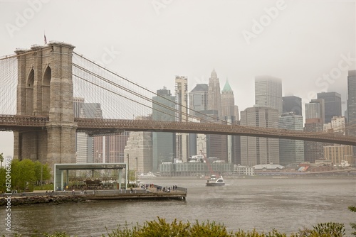 Brooklyn Bridge  New York City skyline
