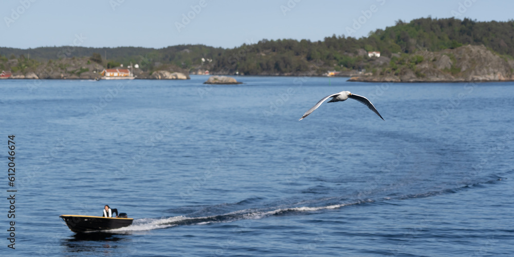 Naklejka premium Boote in Kragero