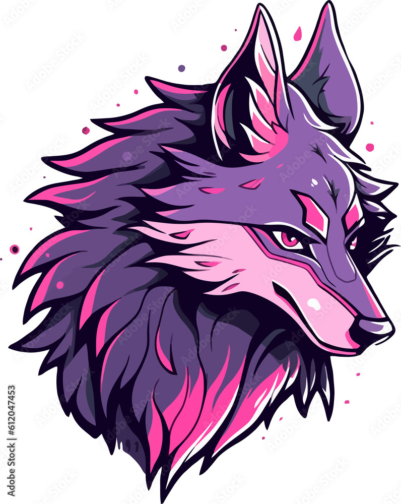 a wolf head a wolf head