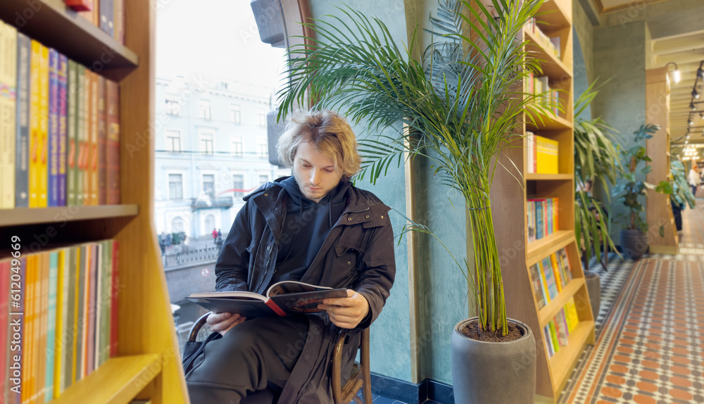 book cafe ,bookstore,.buying a book in a store book cafe ,bookstore,.buying a book in a store