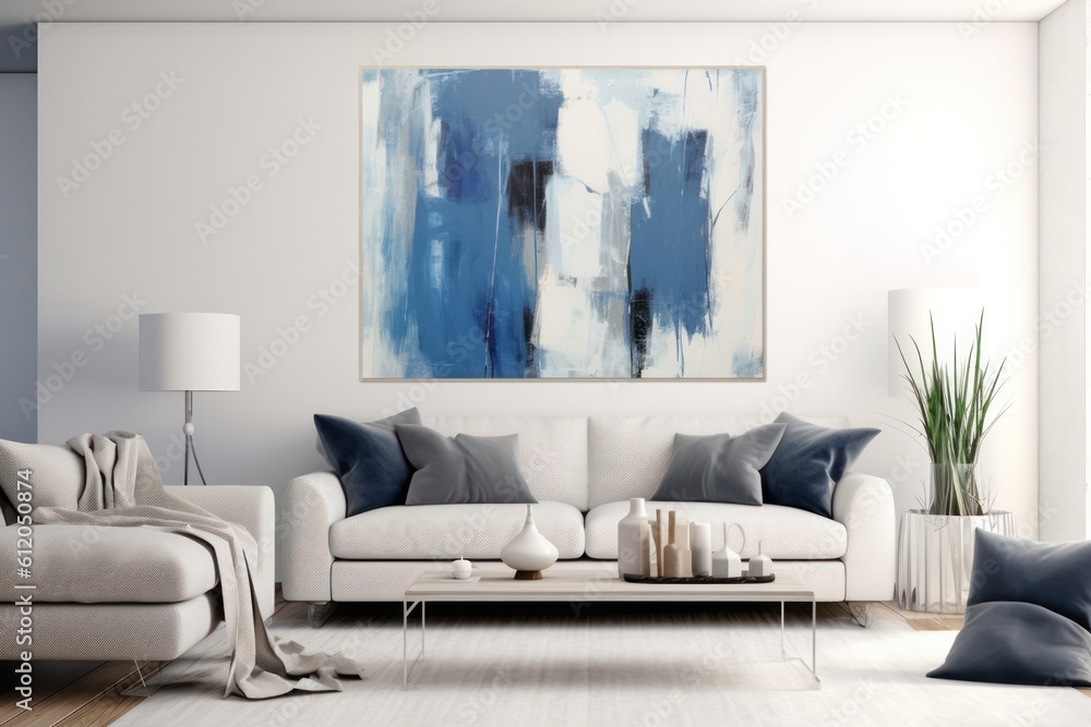 Close-up Details of a Luxurious 3D Rendered Couch in a Modern Living Room.. Close-up Details of a Luxurious 3D Rendered Couch in a Modern Living Room..
