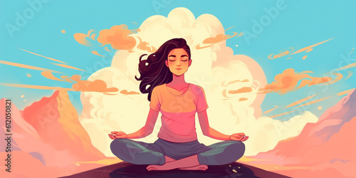 meditation in the lotus position