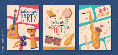 Vibrant Latin Music Posters Showcasing The Energy And Passion Of Latin Music Culture. Colorful Designs