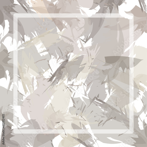 Vector scarf or bandana design in grey color concept pattern with splash brush ink