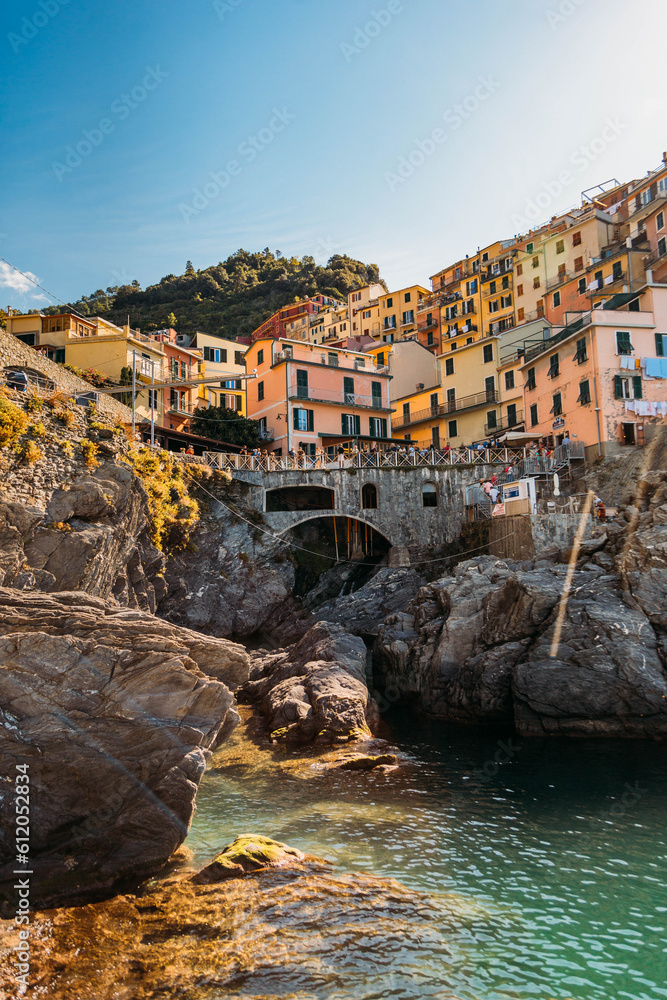 Manarola is one of the most beautiful and charming towns in the Cinque Terre, especially from this view of the colorful houses