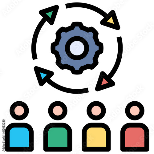 sincerity filled outline style icon