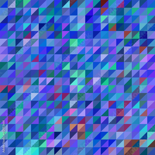 abstract vector geometric triangle background - blue and violet