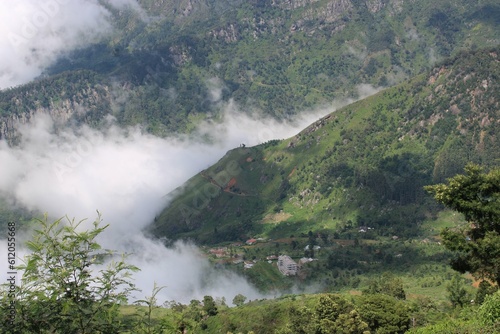 clouds in the mountain