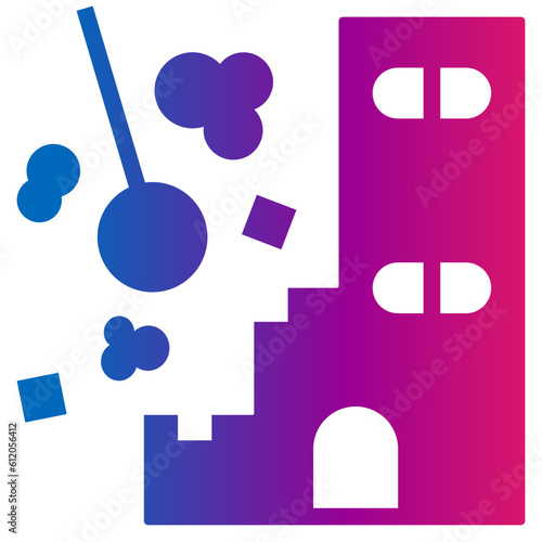 construction and tools gradient style icon