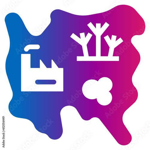 industrial area gradient style icon