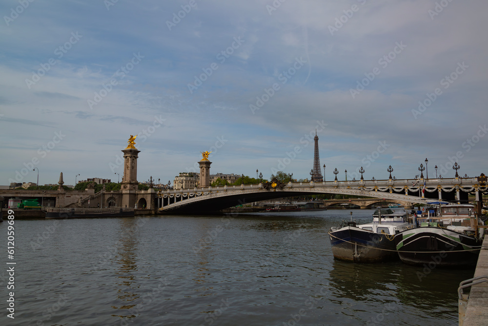 Le Pont Alexandre III sur la Seine, Paris, France