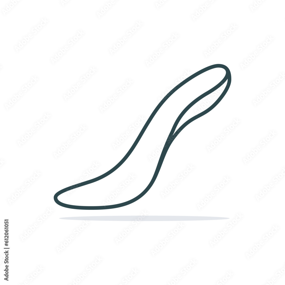 Comfortable shoes arch support insoles vector illustration. Comfortable shoes arch support insoles vector illustration.