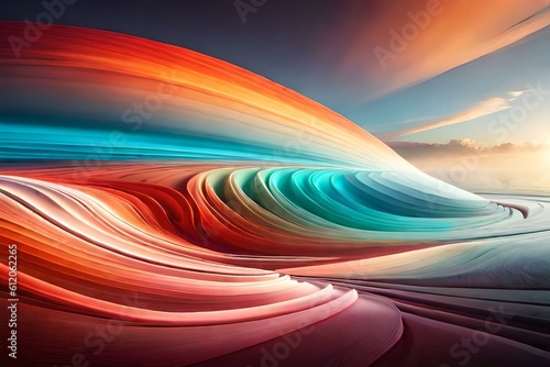 abstract rainbow background Generator AI