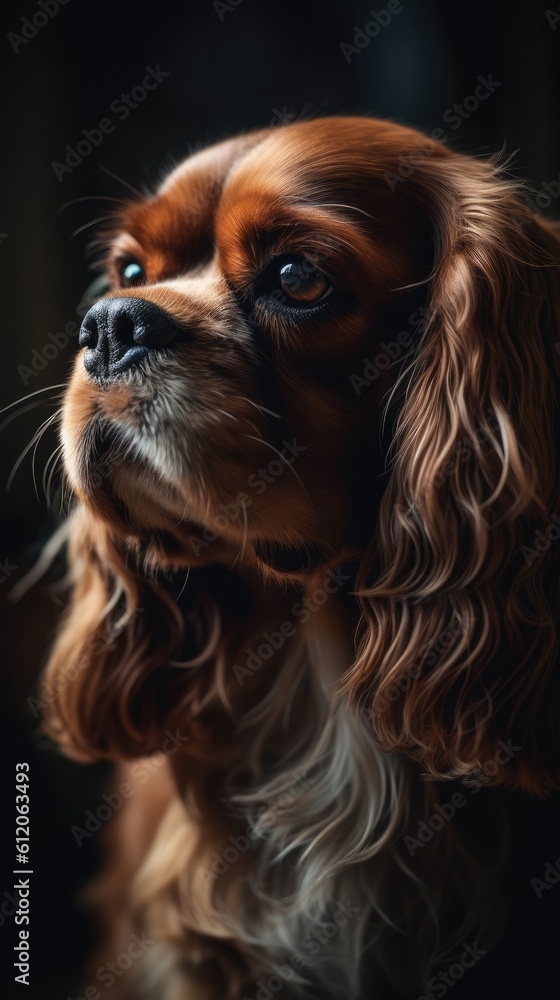 cavalier king charles spaniel dog portrait cavalier king charles spaniel dog portrait