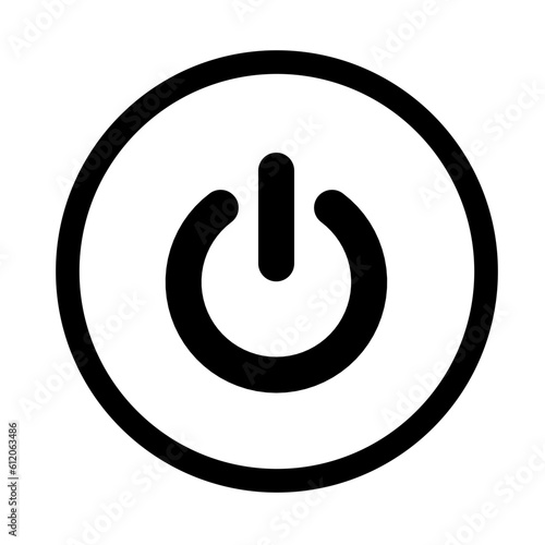 power button, shutdown or turn of icon button