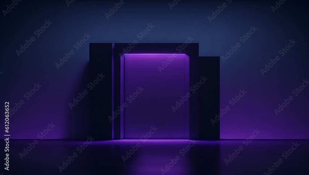 Purple light background, Generative AI