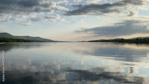 Relaxing summer sunset at Kenmare Bay.