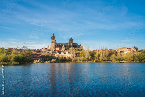 City skyline of Salamanca with the Cathedral of Salamanca