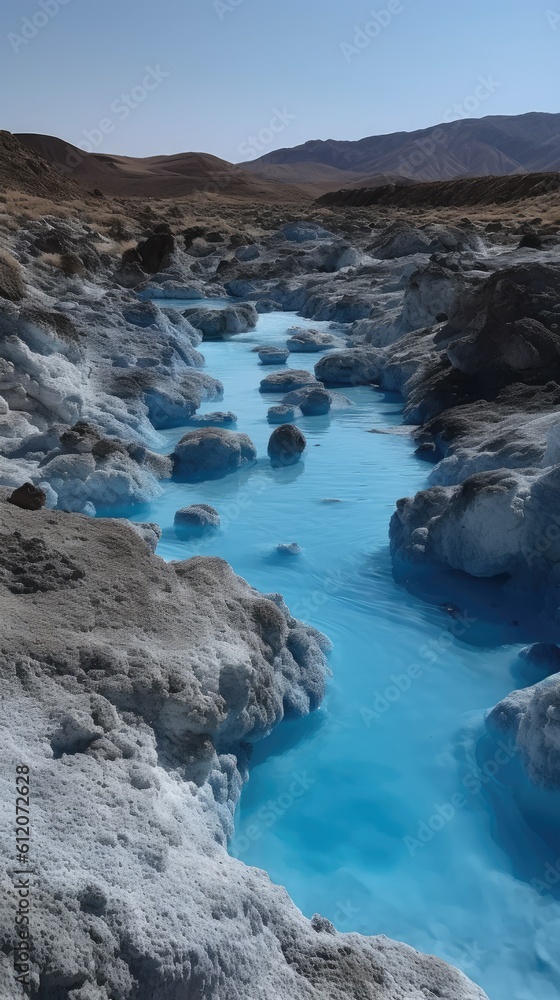 Blue desert landsacpe Blue desert landsacpe