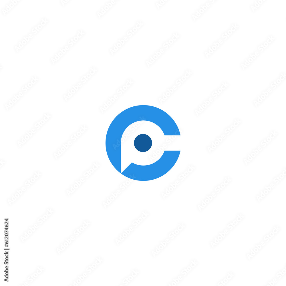 C and P logo design C and P logo design
