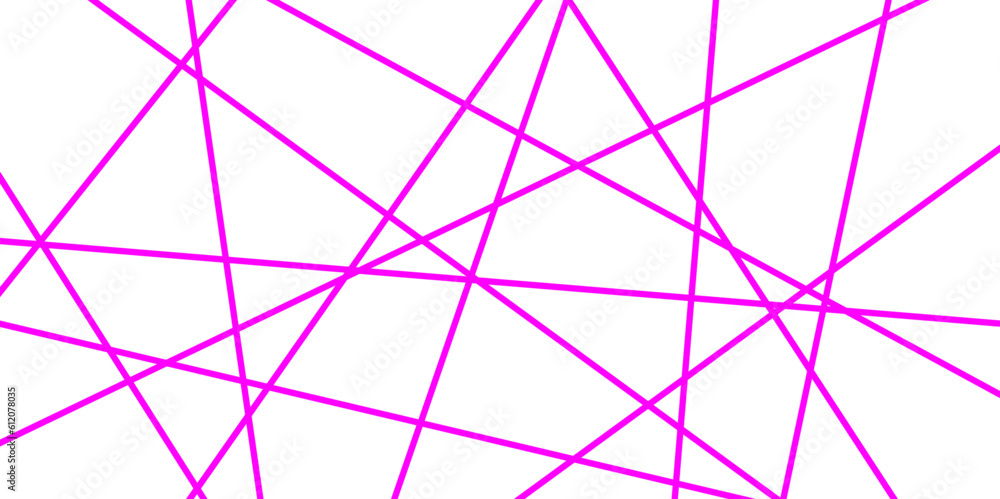 Obraz premium Abstract luxury pink geometric random chaotic lines with many squares and triangles shape background. 