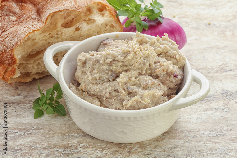 Jewish traditional cuisine herring mousse Forsmak Jewish traditional cuisine herring mousse Forsmak