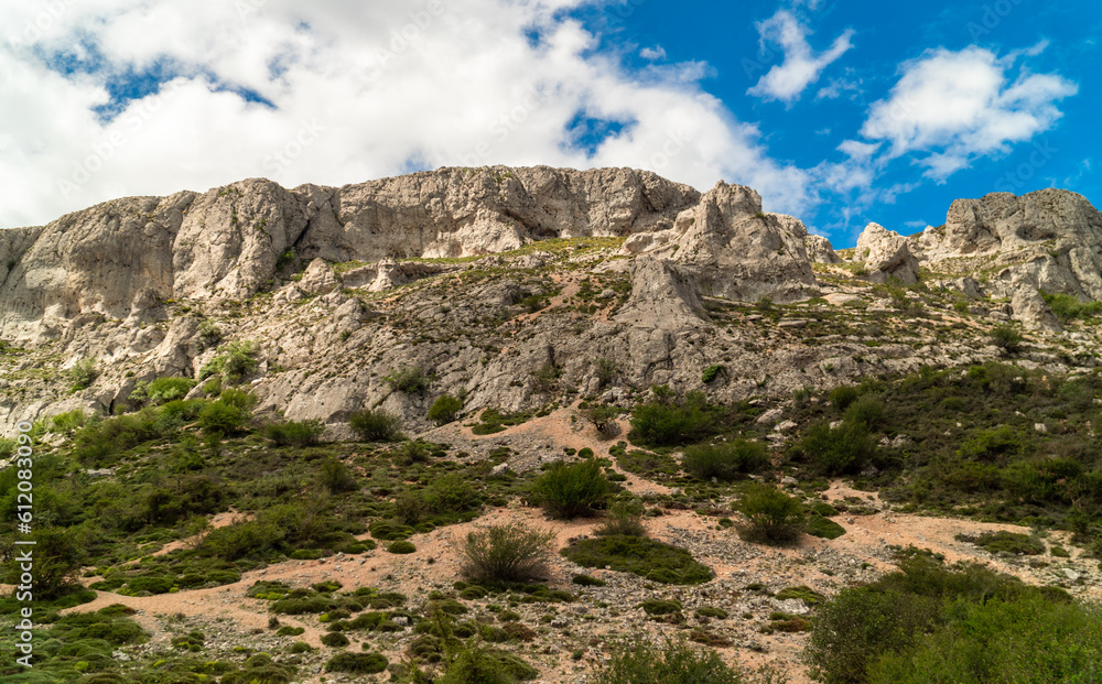Rocky mountain on Aitana, (Alicante, Spain).