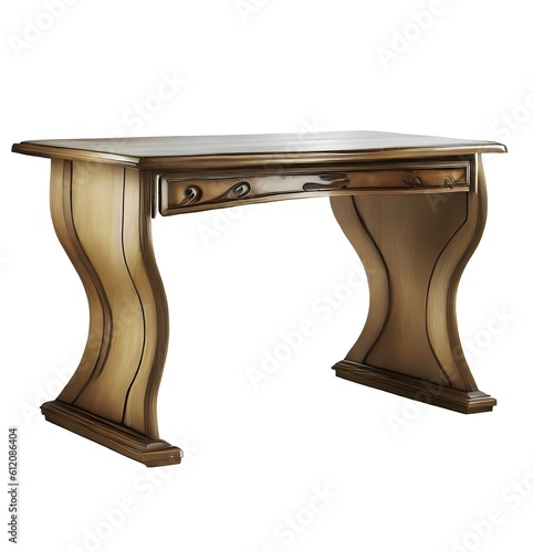 antique table isolated on white