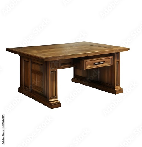 table isolated on white