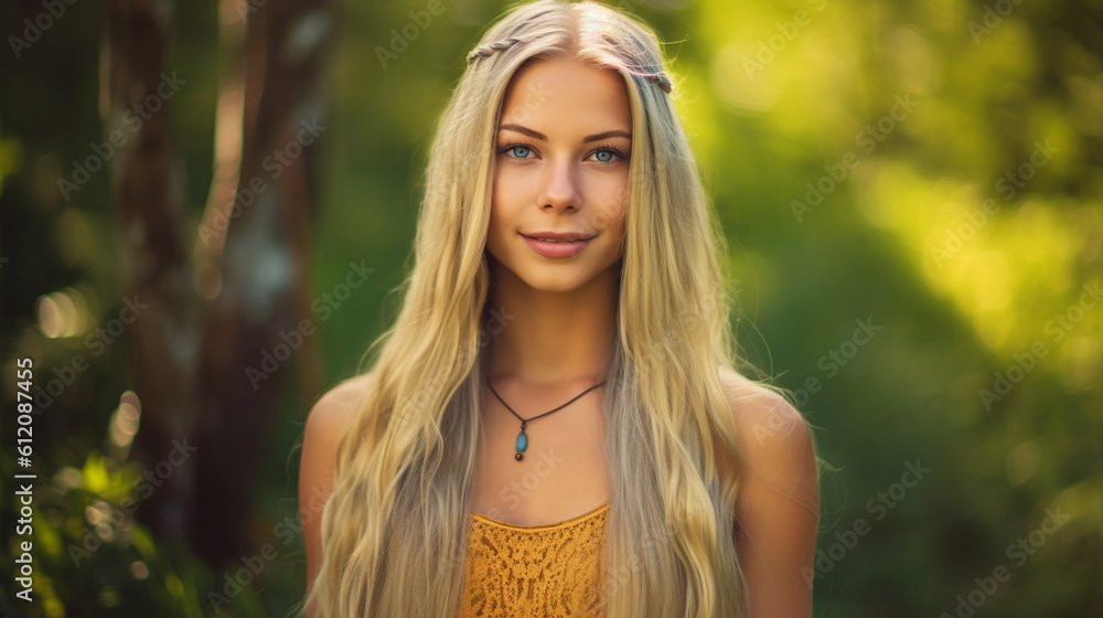 young adult woman, in a city park or city garden, summery weather, enjoying leisure time, city life and everyday life, good mood and contentment, fictional place young adult woman, in a city park or city garden, summery weather, enjoying leisure time, city life and everyday life, good mood and contentment, fictional place