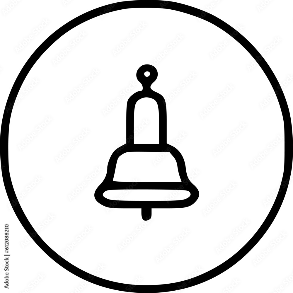 reception bell line icon, outline vector sign, linear pictogram isolate on white. aid desk symbol, logo illustration reception bell line icon, outline vector sign, linear pictogram isolate on white. aid desk symbol, logo illustration