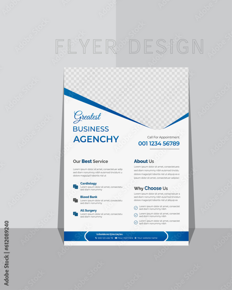 Corporate business flyer template design. modern and creative business flyer design 