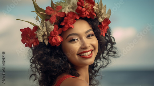 creative of a young woman w...