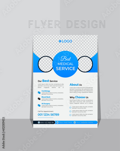 Modern template and modern design. vector illustration template in A4 size. Corporate business flyer template design. 