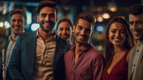 young adult people, party o...