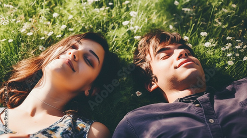 teenager boy and young girl...
