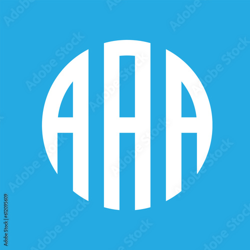Creative aaa company letter logo design template