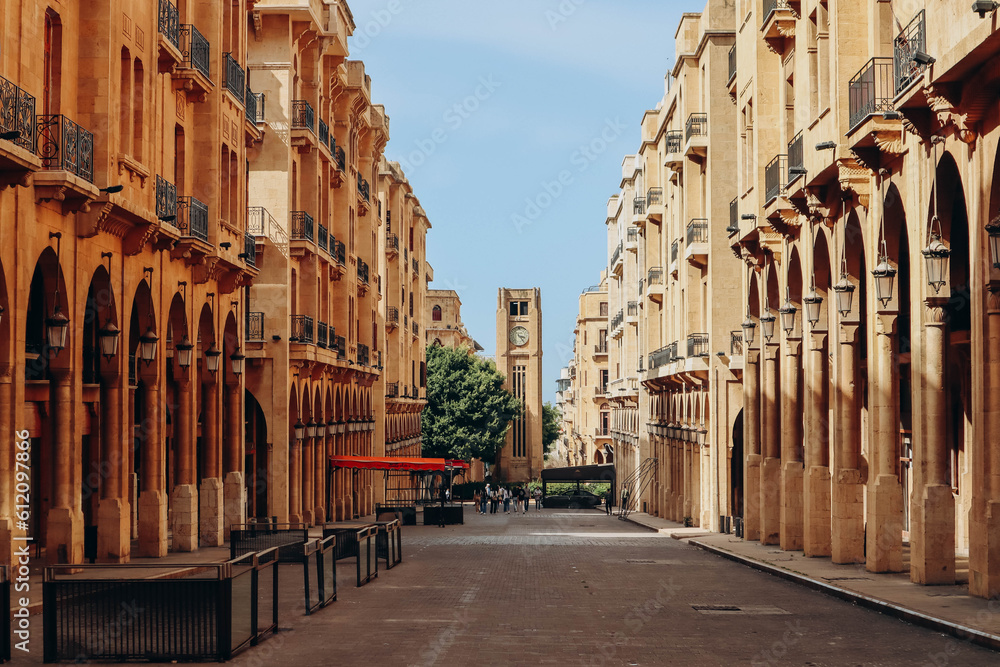 The Beirut Central District, historical and geographical core of Beirut, also called downtown Beirut.